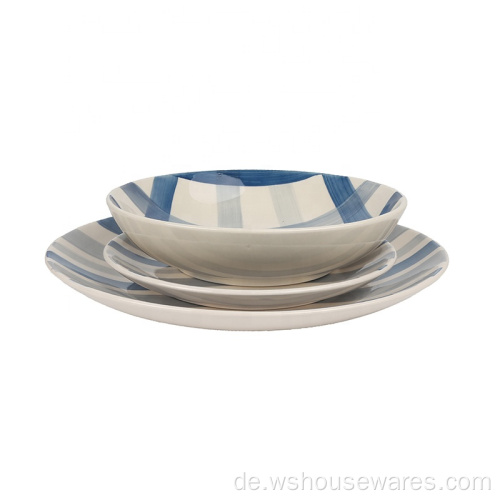 Western Design Luxus Knochenkeramik -Porzellan -Geschirr Set